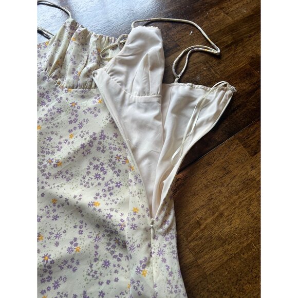 Quiet Storm Yellow Floral Mini Sundress Size Small - Picture 5 of 10